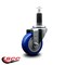 Service Caster 3.5'' Blue Poly Wheel Swivel 1-1/8'' Expanding Stem Caster SCC-EX20S3514-PPUB-BLUE-118 - alternate 3